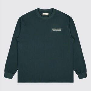 Huega House- long sleeve premium tee green